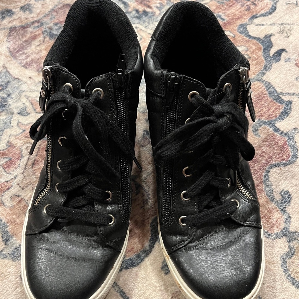 Black High-Top Sneakers